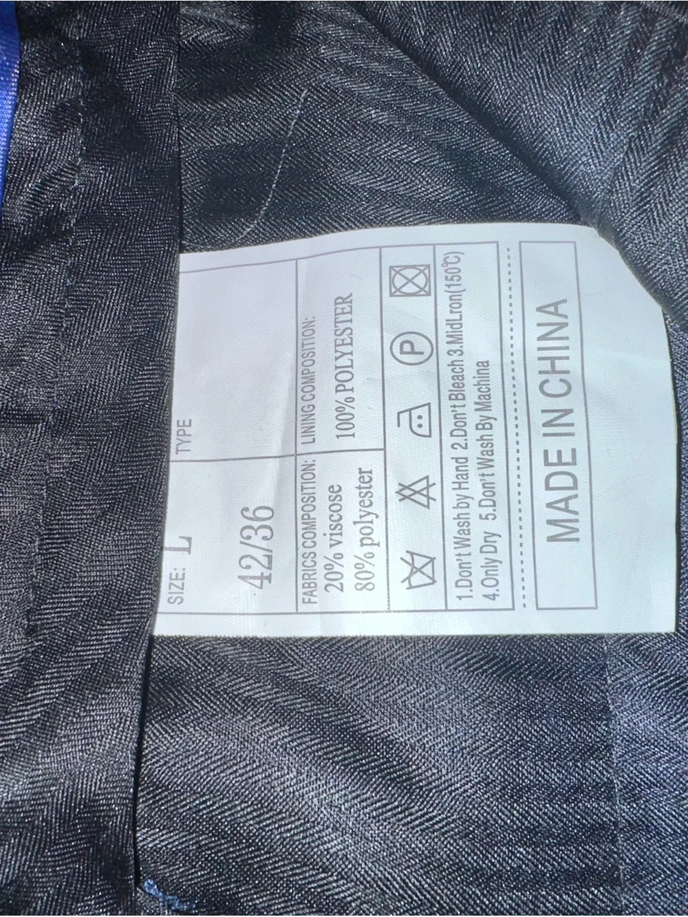 Men's Royal Blue Dress Pants
